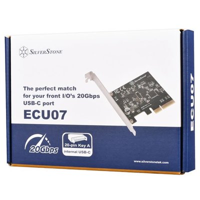 光華CUMA散熱精品*銀欣 SST-ECU07 內置USB-C Key-A 3.2 Gen 2x2 PCIe擴充卡~現貨