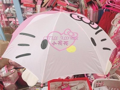 ♥小花凱蒂日本精品♥Hello Kitty紅色雨傘 尺寸適中 遮陽傘 陽傘 直傘 造型可愛吸睛55500302