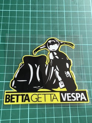 【小韻車材】VESPA 300GTS 貼紙 機車 反光貼紙 車貼