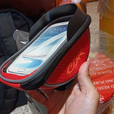 CBR 自行車包 防水包 可觸控手機包紅色車把包
