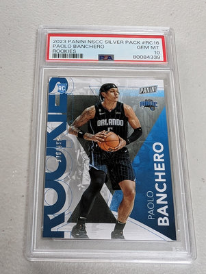 2023 NSCC Silver Pack Rookies # RC16 Paolo Banchero PSA10 限量499張