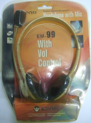 【小楊電腦】全新庫存 KINYO EM-99  頭戴式耳機麥克風--經濟實惠