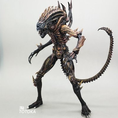 7寸異形狗大戰鐵血戰士手辦契約模型Alien 可動人偶玩具母后 NECA