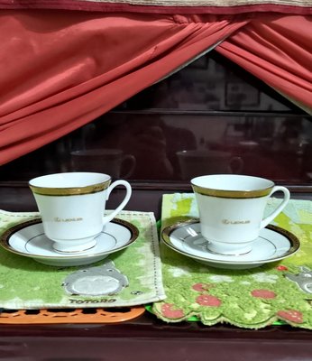 日本 NORITAKE 古典咖啡對杯 汽車贈品 350ml 880 全新
