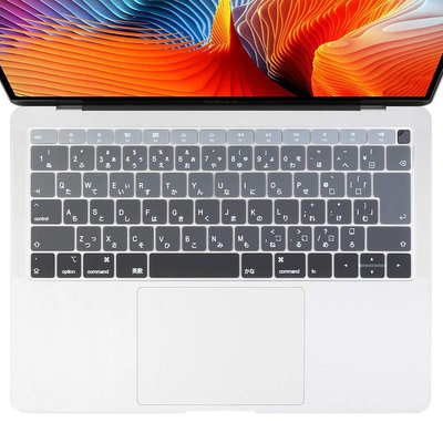 日文漸變鍵盤膜 MacBook pro air 11 12 13 15 MacBook 鍵盤套 防水防塵 漸變灰