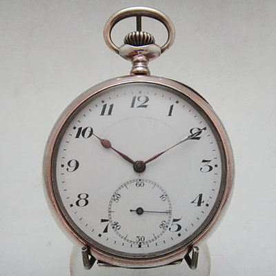 【timekeeper】  1915瑞士製Wippermann &amp; Co純銀小秒針三門懷錶(免運)