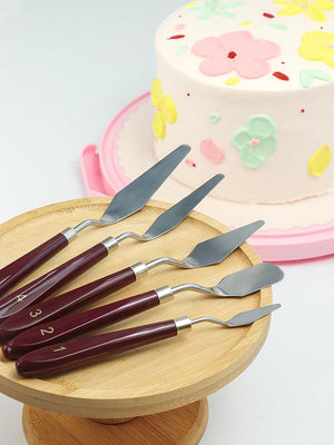 小號抹刀蛋糕刮刀5件套奶油裱花抹平刀抹面刀烘焙翻糖裝飾工具~佳樂優選