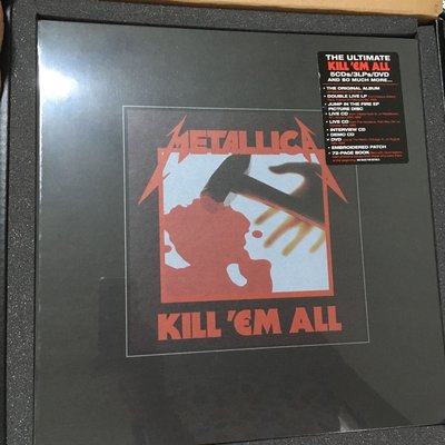 Metallica 金屬製品合唱團 Kill 'Em All 殺無赦 (3LP+12吋彩膠唱片+5CD+DVD)