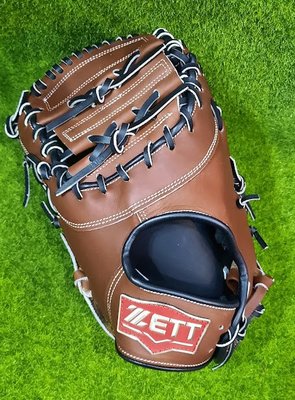 貝斯柏~ZETT BPGT-55013 A級牛皮 硬式棒壘球全牛皮反手一壘手套 咖啡色 新款上市超低特價$2500/個