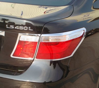 ~圓夢工廠~ Lexus LS600h LS600hl 2006~2009 鍍鉻銀改裝車燈框飾貼 後燈框 尾燈框