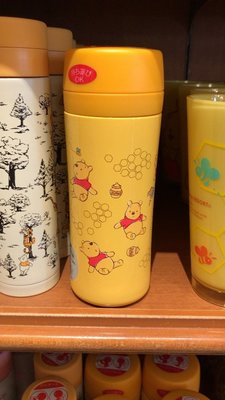 Ariel's Wish-日本東京迪士尼小熊維尼WINNIE蜂蜜罐蜜蜂不鏽鋼保溫瓶保溫杯隨行杯咖啡杯水壺水杯水瓶-現貨