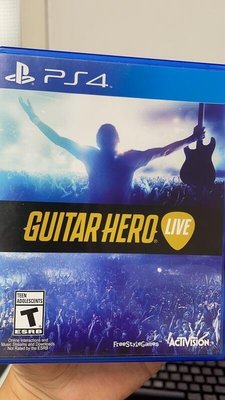 全館免運 PS4二手游戲 吉他英雄LIVE Guitar Hero Live 港版英文貨 可開發票