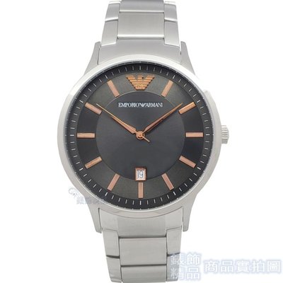 EMPORIO ARMANI AR2514手錶  亞曼尼 時尚型男 日期 玫金時標 鋼帶 男錶 【錶飾精品】