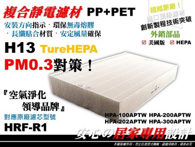 【HEPA】H13 空氣清淨機 原廠 型 濾心 濾芯 濾網 Honeywell HPA-300APTW 同 HRF-R1