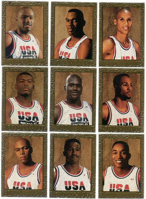 1994 Skybox USA Portrait 夢幻2隊肖像卡 O'neal/Kemp/Miller/Mourning...