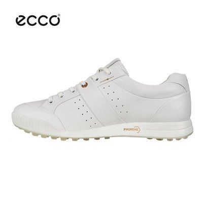 新款ECCO愛步102604運動休閑鞋男小白鞋男鞋高爾夫球鞋10年限量版