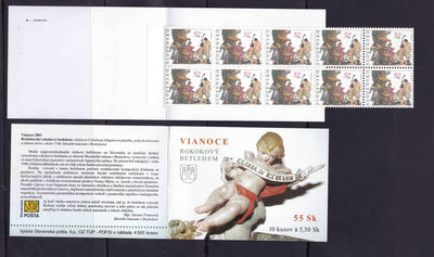 郵票斯洛伐克2001年郵票392小本票外國郵票