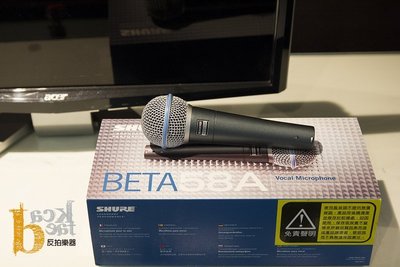 [ 反拍樂器 ] SHURE Beta58A 動圈式麥克風 有雷射標籤公司貨