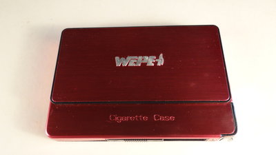 古玩軒~煙盒打火機.菸盒.金屬質感煙盒.CIGARETTE CASE時尚金屬鐵香菸盒防壓煙夾.(非皮煙盒)HBO30