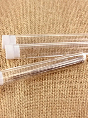 透明裝針器塑料裝針筒手縫針收納瓶簡易裝針瓶DIY縫紉配件手縫針收納塑膠針管(11公分/@777-24633)