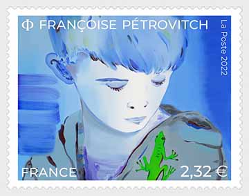 2022年法國畫家弗朗索瓦茲·佩特羅維奇 畫作郵票