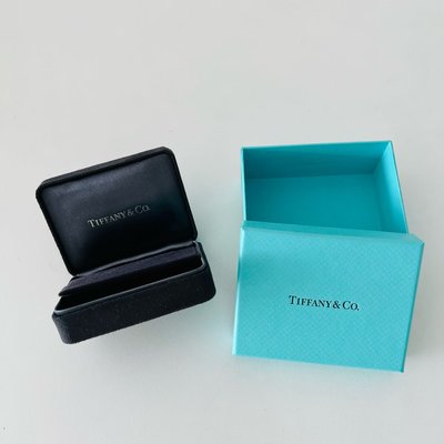 二手 TIFFANY & Co 蒂芙尼 麂皮絨布飾品盒 耳環盒