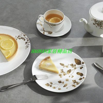 【熱賣精選】WEDGWOOD王薇薇Vera Wang燦金花園骨瓷咖啡杯下午茶茶杯杯碟套裝