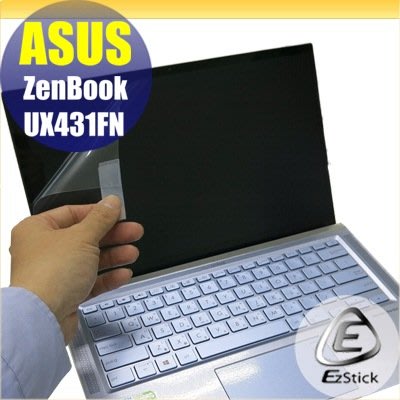 【Ezstick】ASUS UX431 UX431FN 靜電式筆電LCD液晶螢幕貼 (可選鏡面防汙或高清霧面)