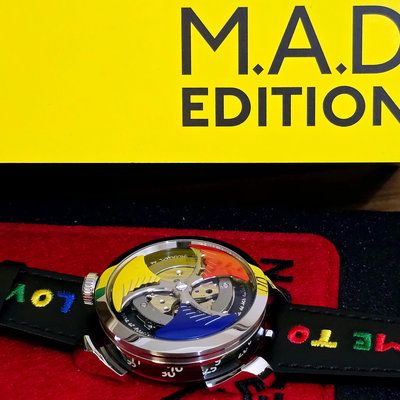 獨立製錶師M.A.D. 1 Time to Love限量發行。mad 1愛好者MB&F可參考；全新品。