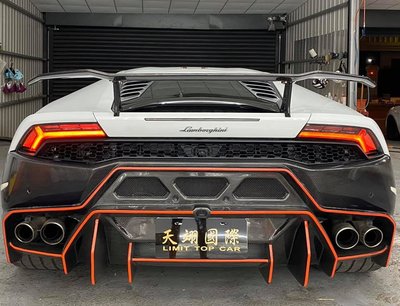 【天翊國際】Lamborghini Huracan LP610 LP580 V款 碳纖維 尾翼