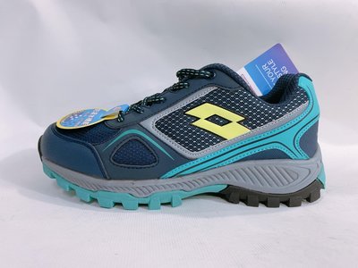 北台灣大聯盟 LOTTO樂得-義大利第一品牌 女鞋 CROSS RUN 越野跑鞋 1056-深藍 超低直購價690元