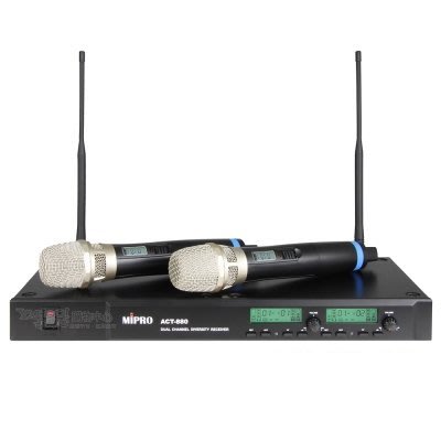 【昌明視聽】 MIPRO ACT-880 112選頻 雙頻道自動選訊接收機 以避開4G干擾 適用:舞台 卡拉OK