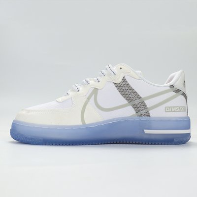 Nike Air Force 1 React 冰藍 透明 休閒運動板鞋 男女鞋 CQ8879-100