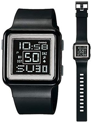 【金台鐘錶】CASIO卡西歐 色彩鮮活數字錶 (學生錶.兒童錶) (黑色) LDF-20-1A