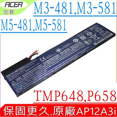 ACER AP12A3I 電池 (原廠) 宏碁電池 M3 M5 M50 M3-581TG電池 3ICP7/67/90