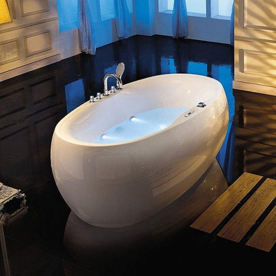 浴缸獨立式單人日式網紅浴盆恒溫加熱情侶沖浪家用成人衛生間