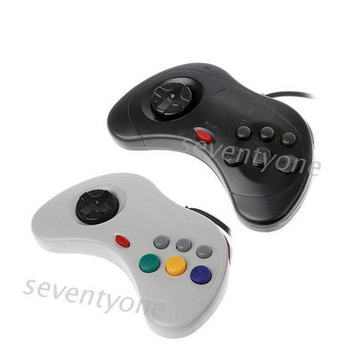 現貨Usb 經典遊戲手柄控制器有線遊戲控制器遊戲手柄, 用於 Sega Saturn Pc 可開發票