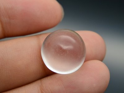 《水沫玉專區》《裸石》冰透水沫玉 14.455ct 裸石 蛋面