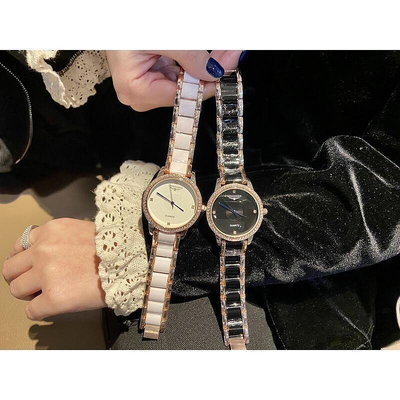 Connie代購#Longines-浪琴 女士手錶 進口石英機芯手錶 精準走時 商務休閒時尚百搭手錶 女士腕錶 精美陶瓷女錶氣質經典 三號店