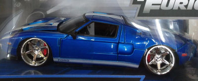 車模JADA 1:24 1/24 速度與激情 福特 Ford GT 跑車 合金金屬汽車模型汽車模型