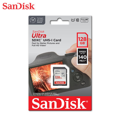 SanDisk【128GB】記憶卡 Ultra SDXC Class10 UHS-I (SD-SDUNB-128G)