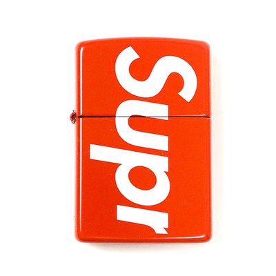 希望商店】Supreme Logo Zippo Red 18SS LOGO 經典滿版防風打火機