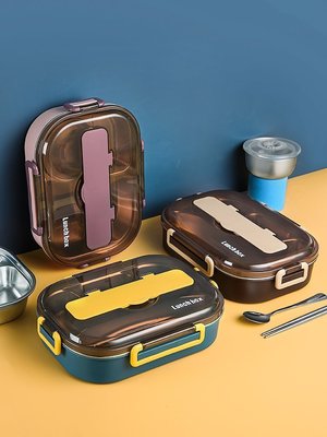 “正品”321不銹鋼保溫飯盒小學生兒童防燙上班族方便攜帶分隔型便當餐盒