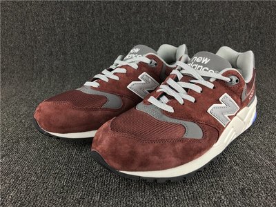 New Balance 999 經典 復古 麂皮 酒紅色 慢跑運動休閒情侶鞋ML999BG