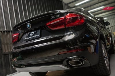 【政銓企業有限公司】BMW F16 X6 升級方管 尾飾管 含下巴 下擾流 新款X6升級 50i方管 免費安裝 現貨供應