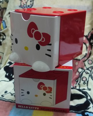 日版﹝Sanrio﹞限定※Hello Kitty凱蒂貓※【凱蒂貓大臉圖案】抽屜式收納盒(L)