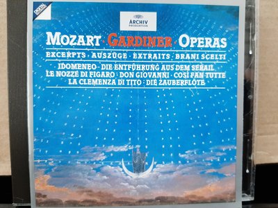Gardiner,Mozart:Excerpts From Operas,賈第納，莫札特:七大歌劇選粹。