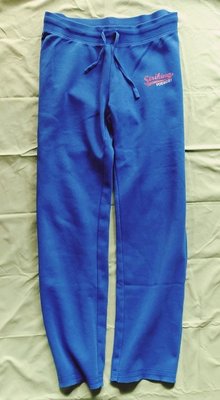 (((特價出清!!))) 二手 ~ lativ 寶藍色 直筒寬版 運動長褲 (M)