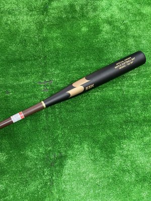 棒球世界 全新SSK新款重量輕楓木壘球棒SBM043S-34特價棒型G2黑棕金配色