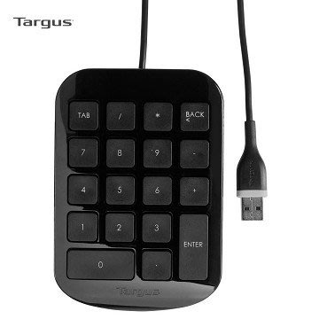 【電子超商】Targus 黑潮數字鍵盤 (AKP10AP)